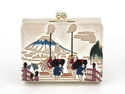NIHONBASHI Small GAMAGUCHI Trifold Wallet