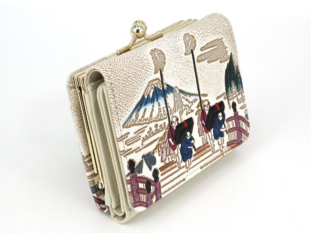NIHONBASHI Small GAMAGUCHI Trifold Wallet
