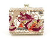 Dragon (Wine) Small GAMAGUCHI Trifold Wallet