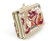Dragon (Wine) Small GAMAGUCHI Trifold Wallet