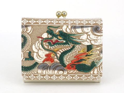 Dragon (Green) Small GAMAGUCHI Trifold Wallet