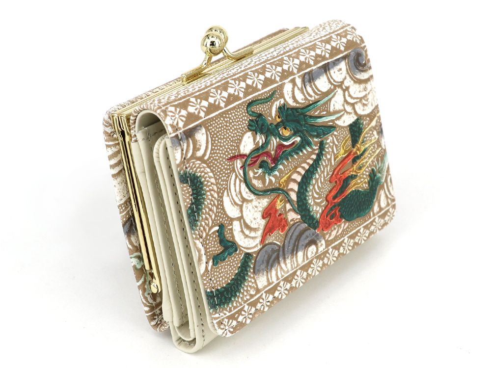 Dragon (Green) Small GAMAGUCHI Trifold Wallet