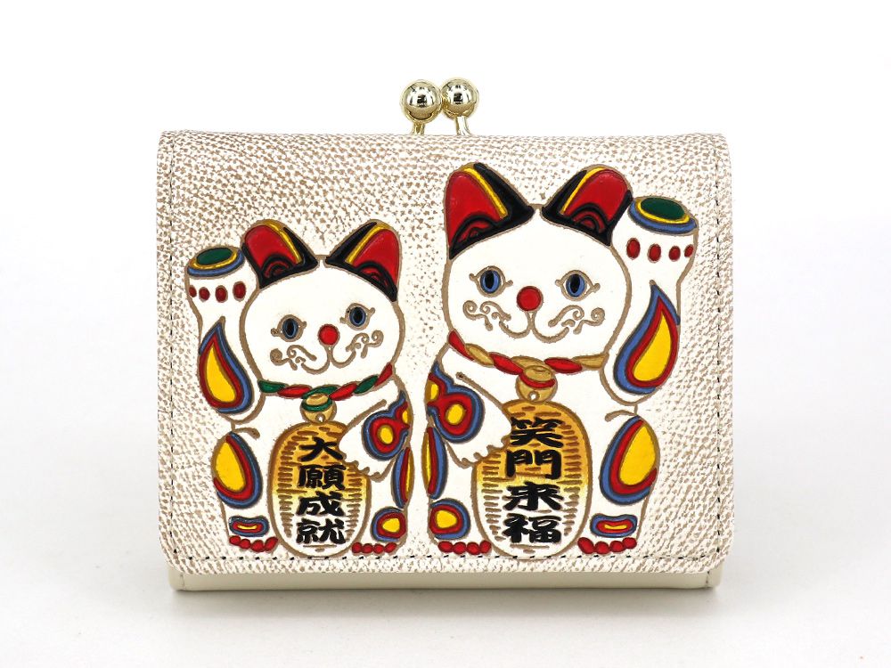 MANEKINEKO - Lucky Cat Small GAMAGUCHI Trifold Wallet