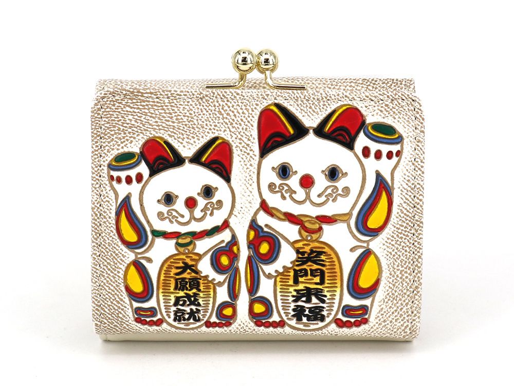 MANEKINEKO - Lucky Cat Small GAMAGUCHI Trifold Wallet
