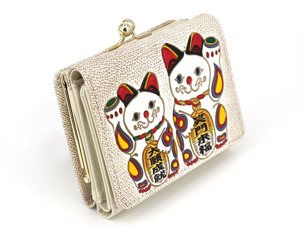 MANEKINEKO - Lucky Cat Small GAMAGUCHI Trifold Wallet