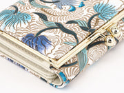 North Garden (Turquoise) Small GAMAGUCHI Trifold Wallet