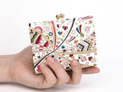 Glossy Hearts Small GAMAGUCHI Trifold Wallet