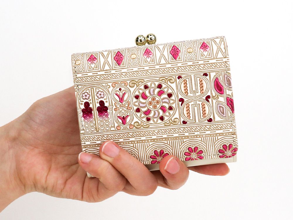 Apollo (Pink) Small GAMAGUCHI Trifold Wallet