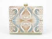 Rocaille (Blue) Small GAMAGUCHI Trifold Wallet