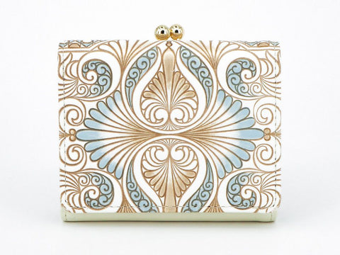 Rocaille (Blue) Small GAMAGUCHI Trifold Wallet
