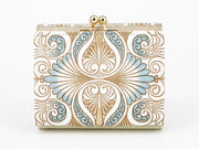 Rocaille (Blue) Small GAMAGUCHI Trifold Wallet