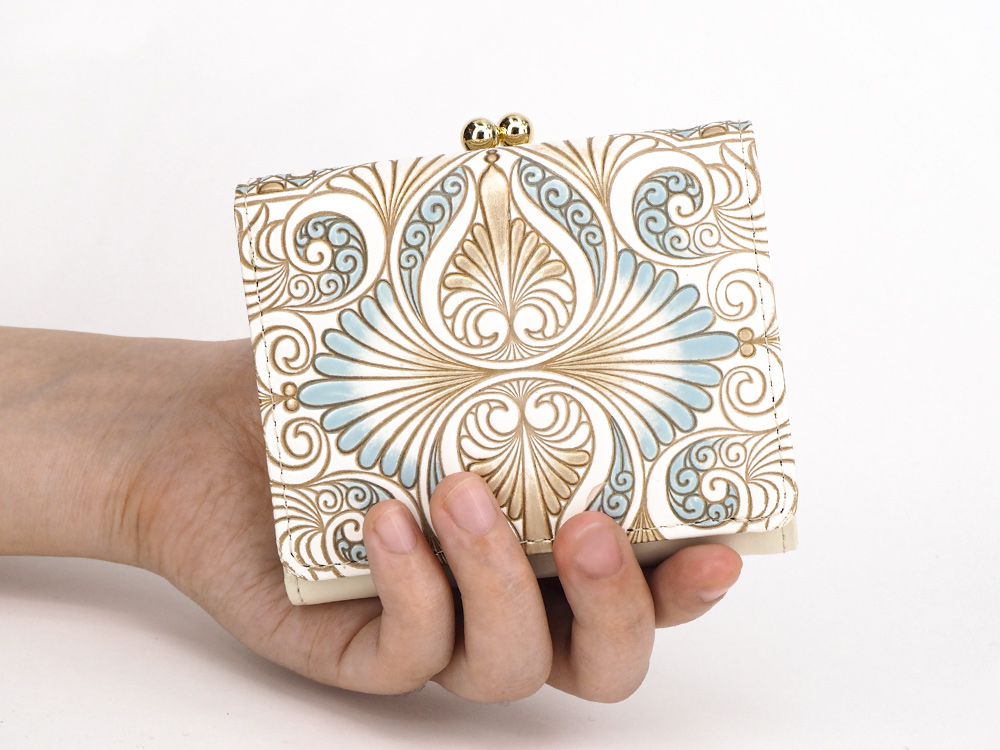 Rocaille (Blue) Small GAMAGUCHI Trifold Wallet