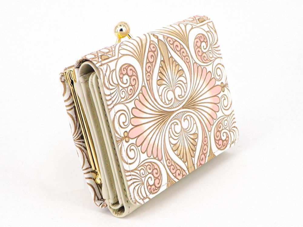 Rocaille (Pink) Small GAMAGUCHI Trifold Wallet