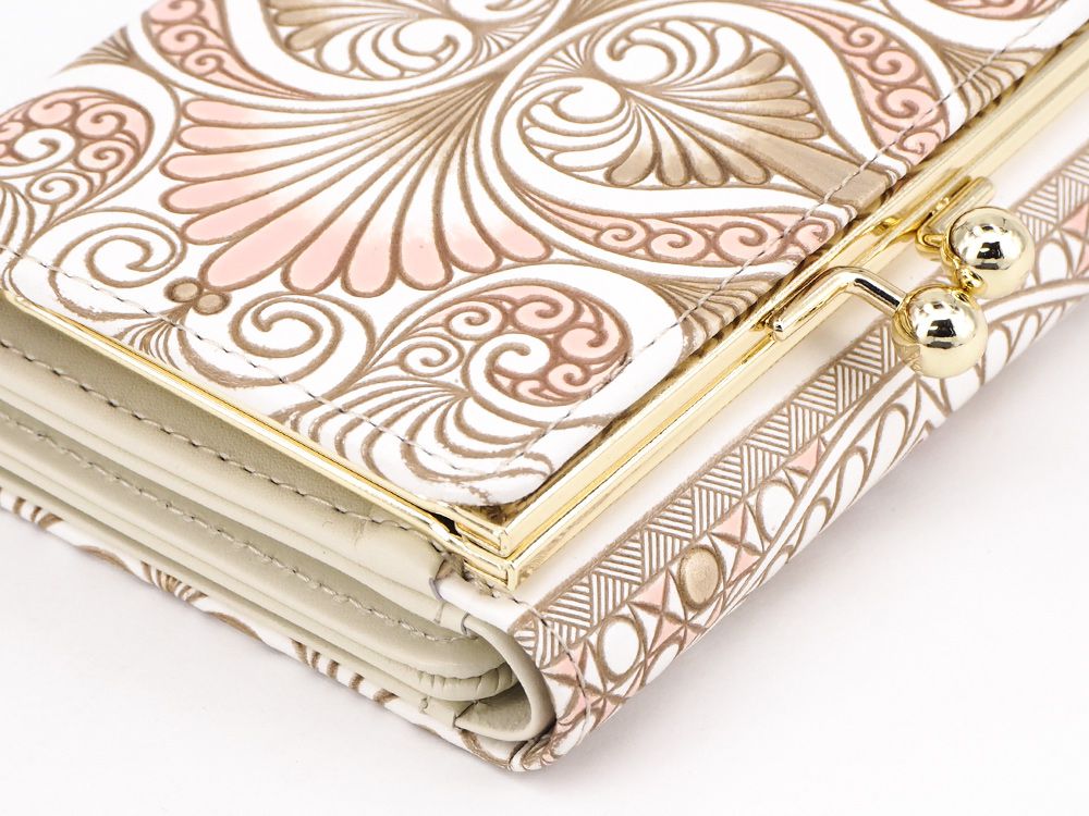 Rocaille (Pink) Small GAMAGUCHI Trifold Wallet
