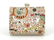 Camouflaged Cats Small GAMAGUCHI Trifold Wallet