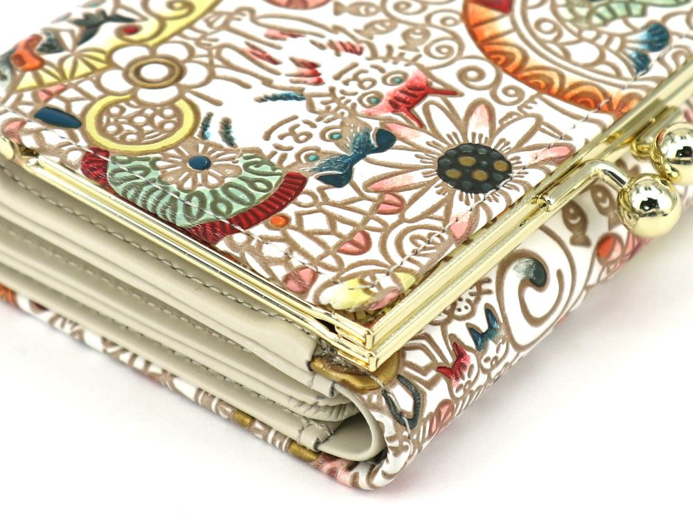 Camouflaged Cats Small GAMAGUCHI Trifold Wallet