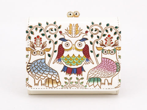 Owls Small GAMAGUCHI Trifold Wallet