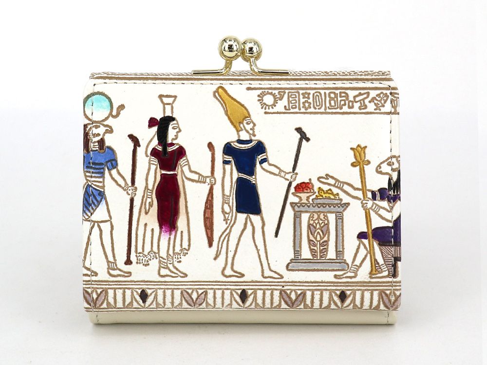 Egyptian Design (#3) Small GAMAGUCHI Trifold Wallet