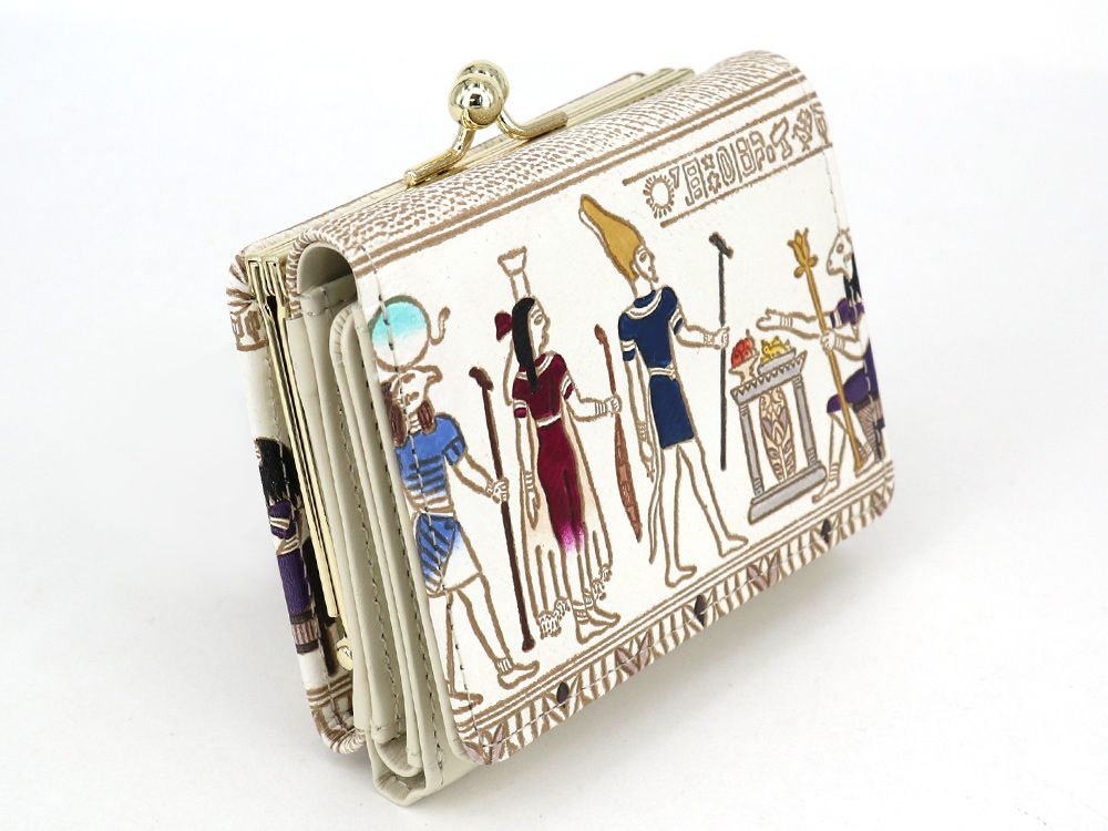 Egyptian Design (#3) Small GAMAGUCHI Trifold Wallet