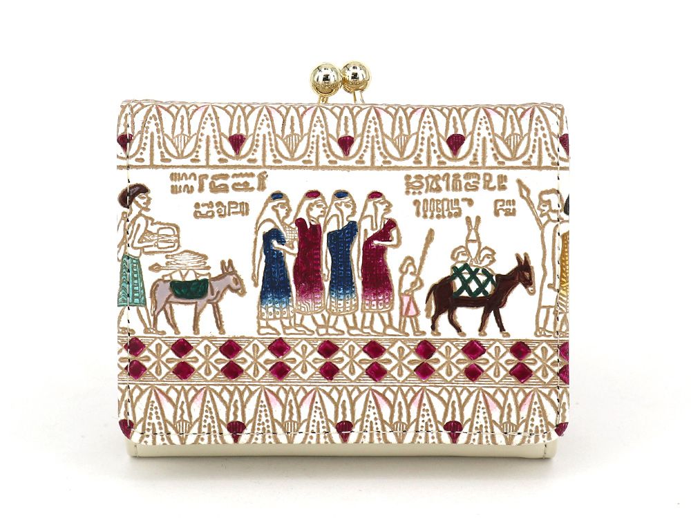 Egyptian Design (#6) Small GAMAGUCHI Trifold Wallet