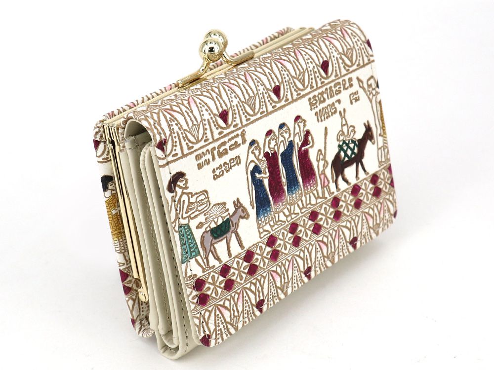 Egyptian Design (#6) Small GAMAGUCHI Trifold Wallet