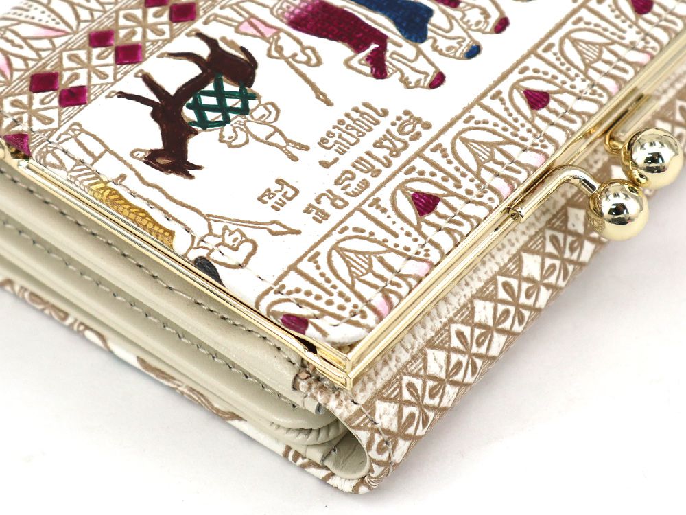 Egyptian Design (#6) Small GAMAGUCHI Trifold Wallet