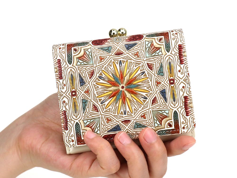 Carreau (Bronze) Small GAMAGUCHI Trifold Wallet