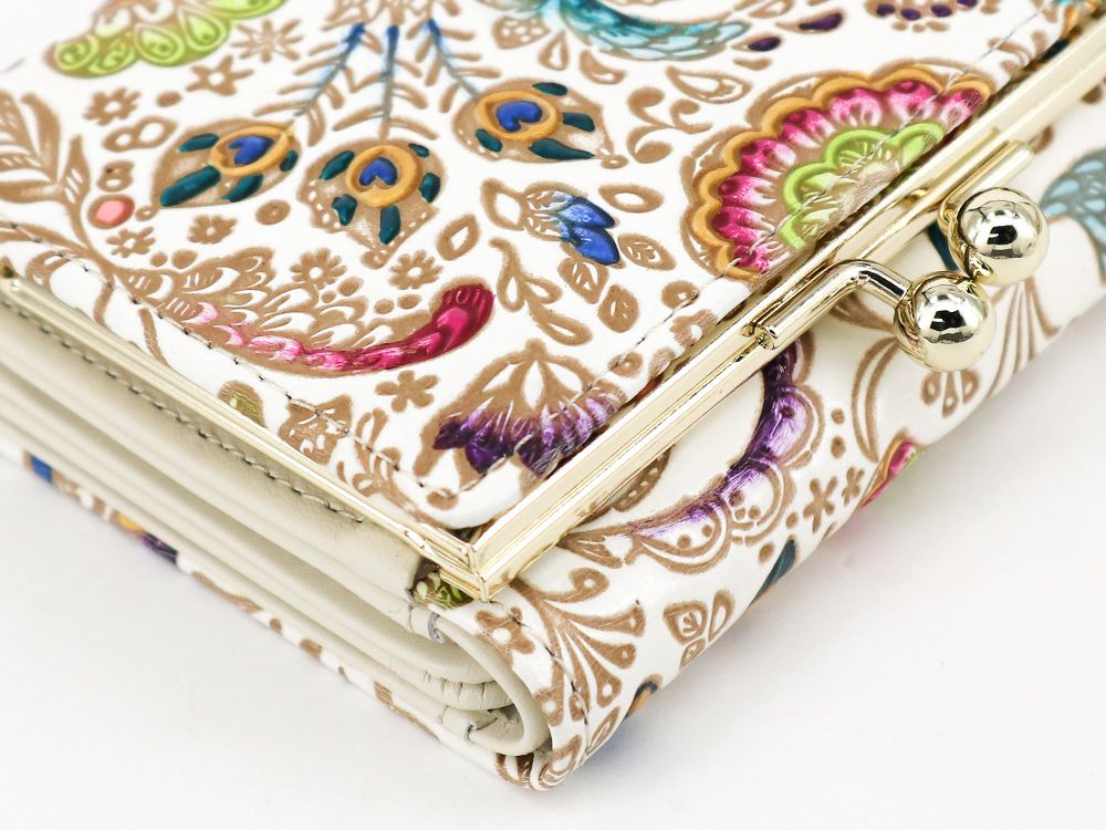 Peacock Small GAMAGUCHI Trifold Wallet
