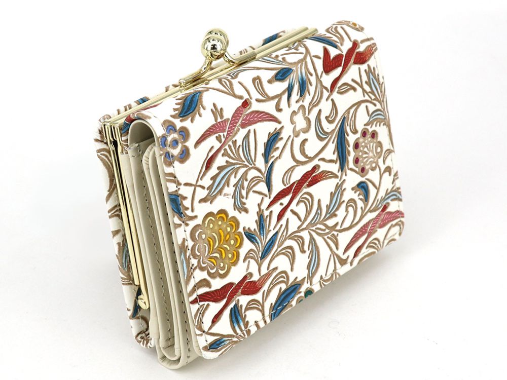 Geese (Red) Small GAMAGUCHI Trifold Wallet