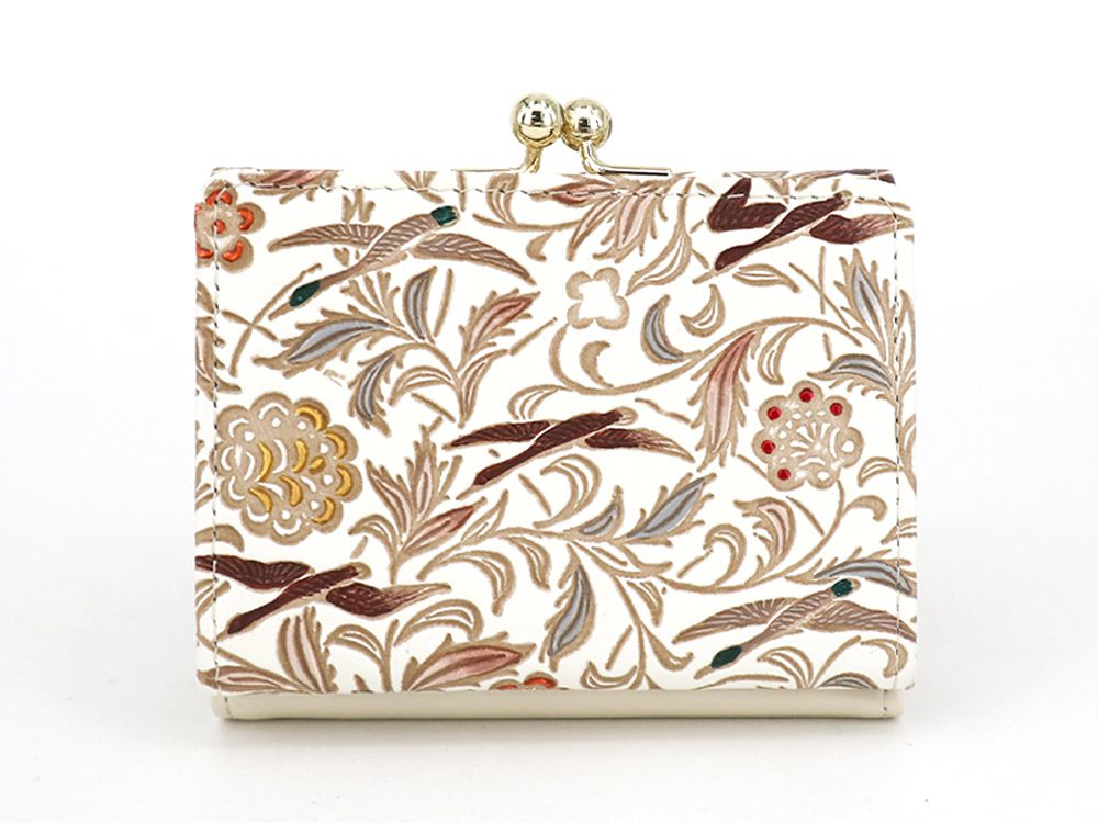 Geese (Brown) Small GAMAGUCHI Trifold Wallet