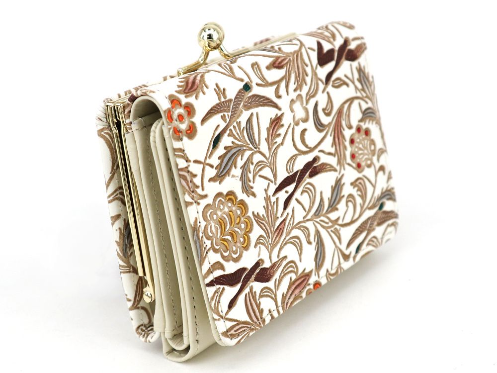 Geese (Brown) Small GAMAGUCHI Trifold Wallet