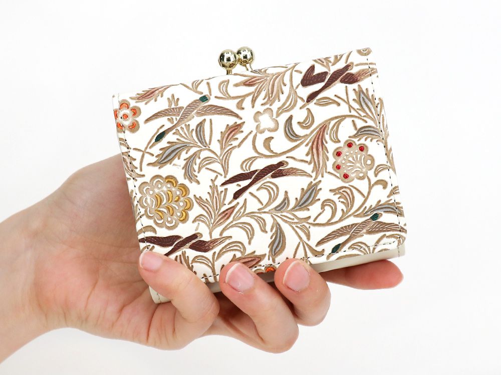 Geese (Brown) Small GAMAGUCHI Trifold Wallet