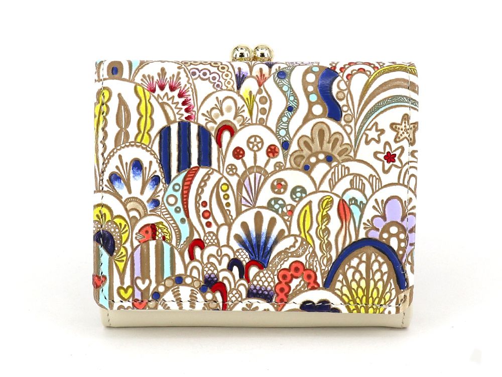 Dreaming Shells Small GAMAGUCHI Trifold Wallet