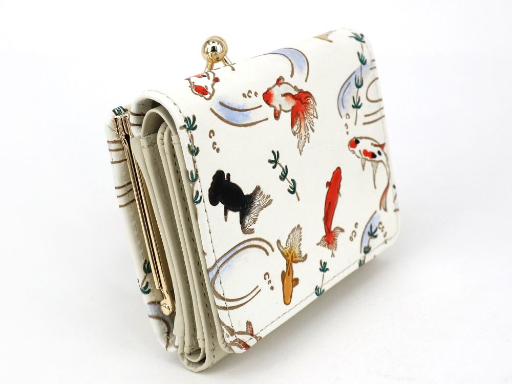Gold Fishes Small GAMAGUCHI Trifold Wallet