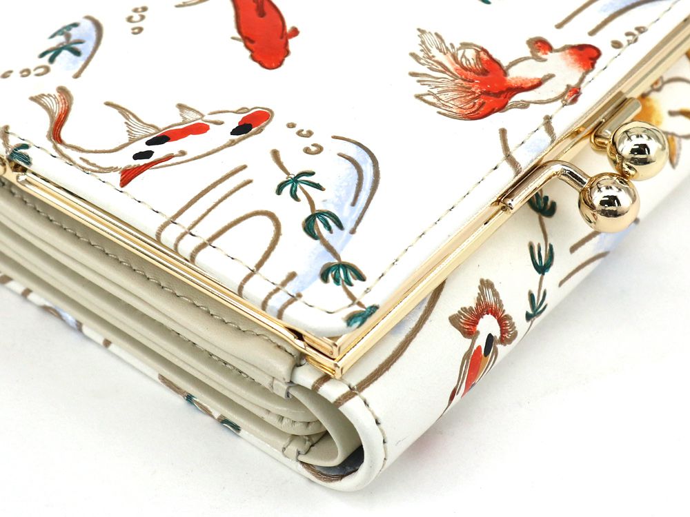 Gold Fishes Small GAMAGUCHI Trifold Wallet