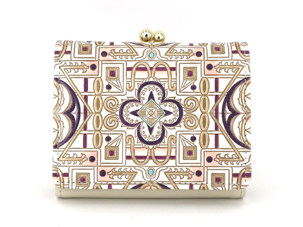 Miyabi (Purple)  Small GAMAGUCHI Trifold Wallet