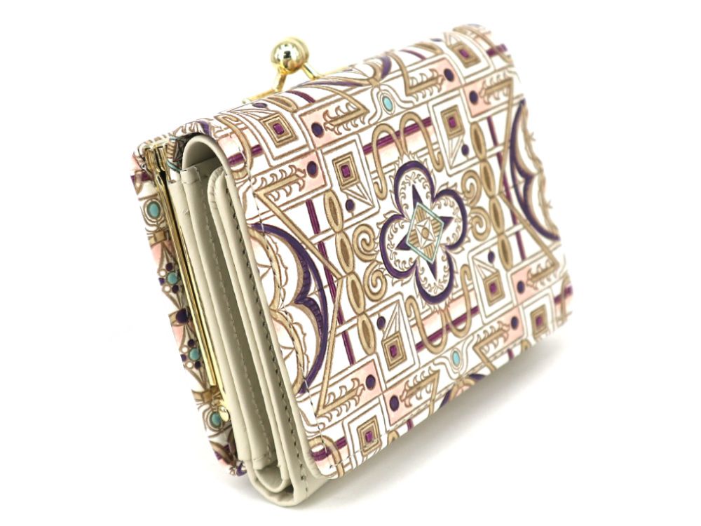 Miyabi (Purple)  Small GAMAGUCHI Trifold Wallet