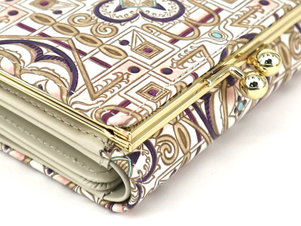 Miyabi (Purple)  Small GAMAGUCHI Trifold Wallet