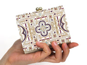 Miyabi (Purple)  Small GAMAGUCHI Trifold Wallet