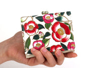 Camellia Small GAMAGUCHI Trifold Wallet