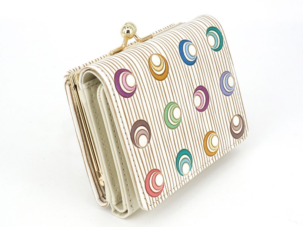 MARIME Colorful Balls Small GAMAGUCHI Trifold Wallet