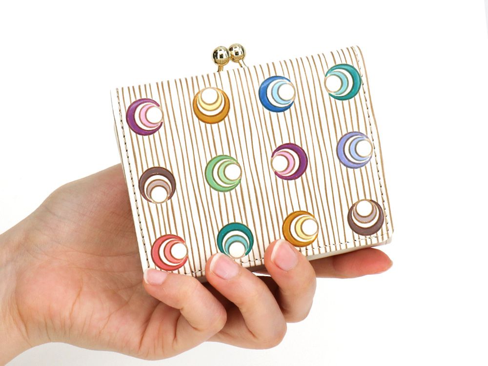MARIME Colorful Balls Small GAMAGUCHI Trifold Wallet