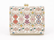 HANABISHI - Traditional Flower Patterns Small GAMAGUCHI Trifold Wallet