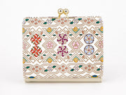 HANABISHI - Traditional Flower Patterns Small GAMAGUCHI Trifold Wallet