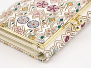 HANABISHI - Traditional Flower Patterns Small GAMAGUCHI Trifold Wallet