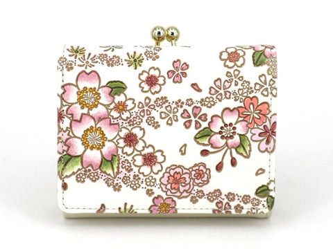 Dancing Cherry Blossoms GAMAGUCHI Trifold Wallet