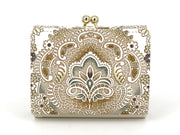 Antique Lace (Green) Small GAMAGUCHI Trifold Wallet