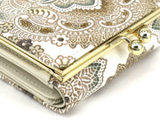 Antique Lace (Green) Small GAMAGUCHI Trifold Wallet