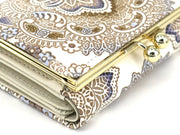 Antique Lace (Blue) Small GAMAGUCHI Trifold Wallet