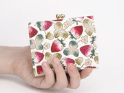 Strawberries Small GAMAGUCHI Trifold Wallet